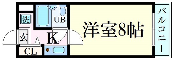 ダイアパレス姫路大手前通西の物件間取画像